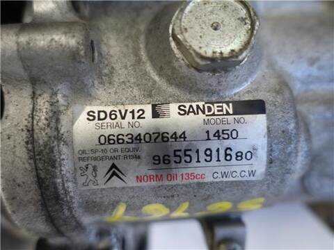 Foto 3ª: Compresor Aire Acondicionado Citroen C3 1.4 HDI 68CV 50KW [D-8HZ] (2006)