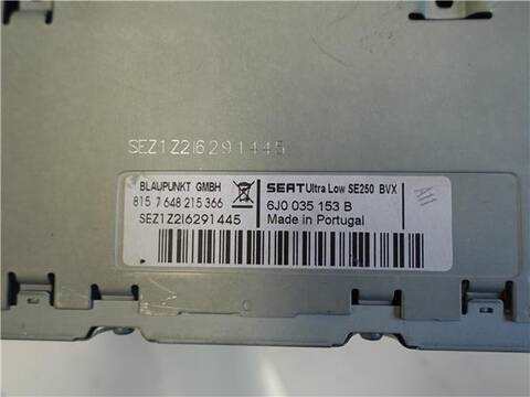 Foto 3ª: Sistema Audio Radio CD Seat Ibiza 1.9 TDI BERLINA 105CV 77KW [BLS] (2009)