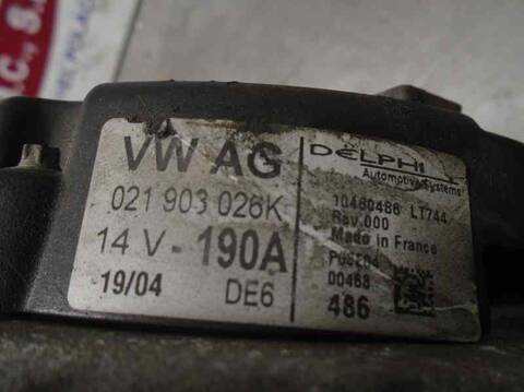Foto 2ª: Alternador Volkswagen Phaeton 3.2 V6 24V 241CV 177KW [BKL] (2004)