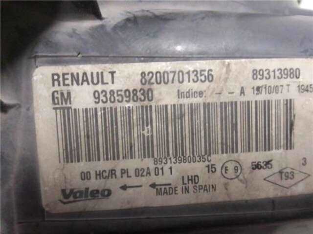 Foto 3ª: Faro Derecho Renault Trafic 