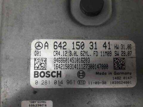 Foto 3ª: Centralita Motor ECU Mercedes Clase R 280 3.0 CDI CAT 224CV 165KW (2010)