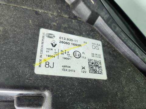 Foto 3ª: Faro Izquierdo Renault Captur TECHNO 140CV 103KW [H5H490] (2022)