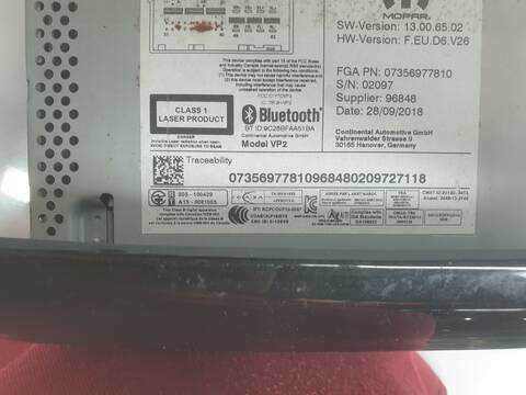 Foto 2ª: Pantalla Multifuncion Citroen Jumper 33 L2H1 BLUEHDI 130 (2006)