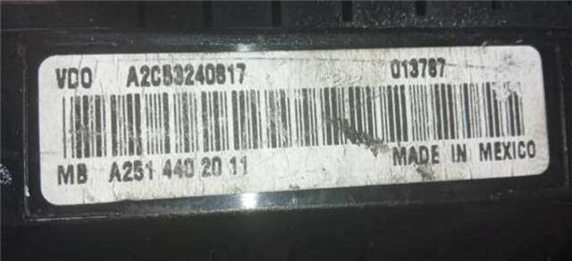 Foto 1ª: Cuadro de Instrumentos Mercedes Clase ML 230 3.0 ML 320 CDI (164.122) [3.0 LTR. - 165 KW CDI CAT] [OM 642.940]