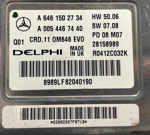 Foto 2ª: Centralita Motor ECU Mercedes Clase C 160 2 CDI CAT 170CV (2007)
