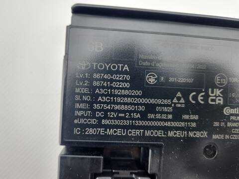 Foto 3ª: Centralita Motor ECU Toyota CHR 2.0 HYBRID MAXH21L) 150CV 111KW [M20A] (2025)
