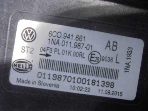 Foto 2ª: Faro Antiniebla Delantero Izquierdo Volkswagen Polo 1.4 TDI 90CV 66KW [CUSB] (2015)