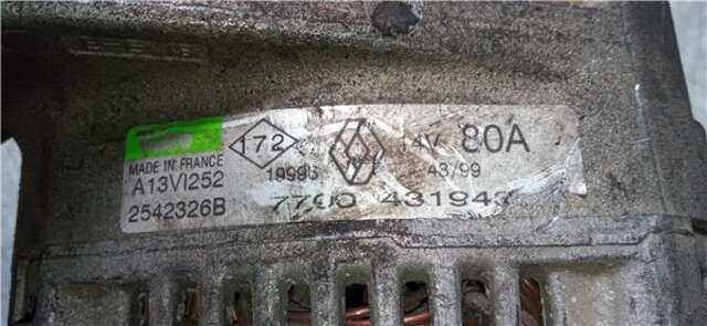 Alternador Renault Megane 1.9 DTI ALIZE [1.9 LTR. - 72 KW DTI DIESEL CAT] I CLASSIC (LA0)(1996-_)