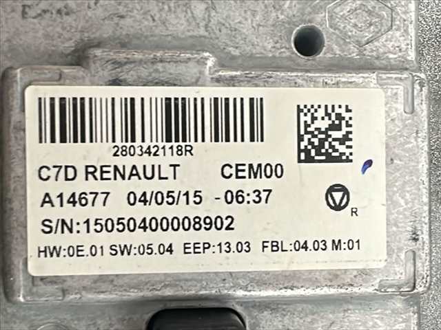 Foto 3ª: Pantalla Multifuncion Renault Kadjar 1.6 DCI [R9ME4] (2015)