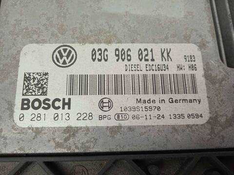 Foto 3ª: Centralita Motor ECU Volkswagen Golf 2.0 TDI BERLINA 140CV 103KW [BKD] (2007)
