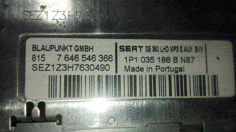 Foto 2ª: Sistema Audio Radio CD Seat Leon 102CV 75KW (2005)