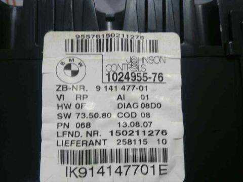 Foto 4ª: Cuadro de Instrumentos Bmw Serie 1 114 120D BERLINA 177CV 130KW [N47D20A] (2008)