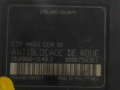 Foto 3ª: Abs Citroen C5 1.6 HDI RC8HZB) (2004)