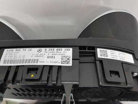Foto 3ª: Cuadro de Instrumentos Mercedes Clase ML 350 3.0 V6 CDI 258CV 190KW AUT. BLUETEC EDITION 1 166.024) W166) OM642 [624826] (2011)