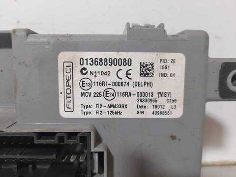 Foto 3ª: Caja Reles Fusibles Citroen Nemo NIVEL B 75CV 55KW [199A9000] (2012)