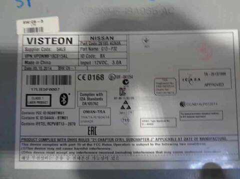 Foto 4ª: Sistema Audio Radio CD Nissan Qashqai 1.5 TD CAT 110CV 81KW [K9K] (2014)