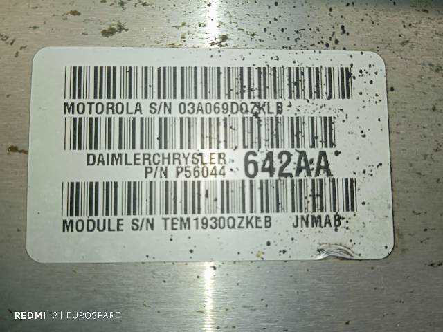 Foto 2ª: Centralita Motor ECU Jeep Cherokee 2.5 D 3P [M52] (2001)
