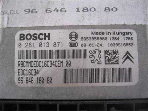 Foto 2ª: Centralita Motor ECU Citroen C4 1.6 HDI BERLINA 109CV 80KW [9HZ-DV6TED4] (2008)
