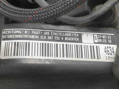 Foto 2ª: Motor Completo Volkswagen Golf ADVANCE BLUEMOTION 90CV 66KW (2013)