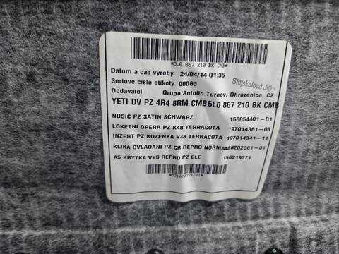 Foto 3ª: Tapizados Cartoneras Skoda Yeti ACTIVE 105CV [CBZB] (2009)