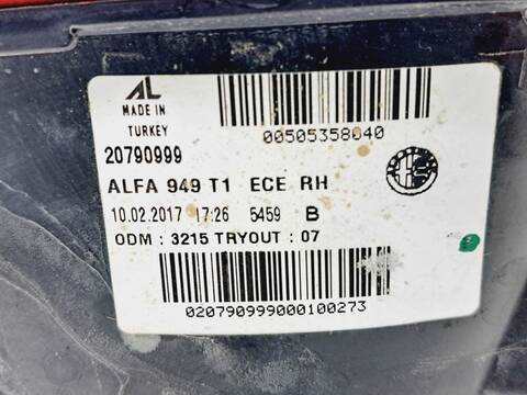 Foto 2ª: Piloto Trasero Derecho Alfa Romeo Stelvio EXECUTIVE 4WD 209CV 154KW [55271838] (2017)