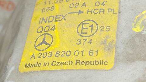 Foto 3ª: Faro Izquierdo Mercedes Clase C 160 220 CDI 203.006) BERLINA 143CV 105KW [OM611962] (2002)