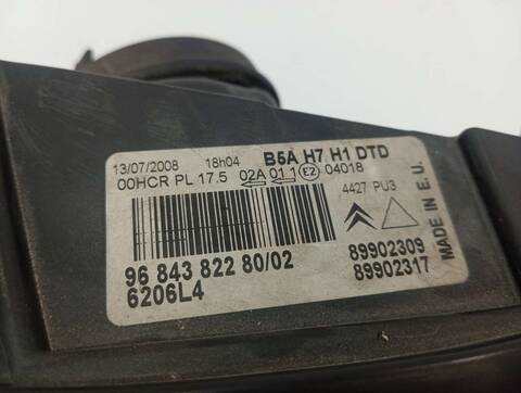 Foto 3ª: Faro Derecho Citroen C4 EXCLUSIVE BERLINA 120CV 88KW [5FW] (2008)