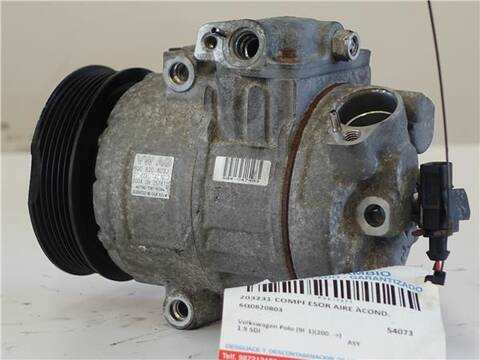 Foto 2ª: Compresor Aire Acondicionado Volkswagen Polo 1.9 SDI 64CV 47KW [ASY] (2005)