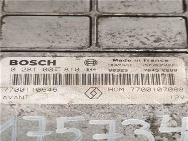 Foto 2ª: Centralita Motor ECU Renault Megane 1.9 DTI (BA08. BA0N) I (BA0/1_) [F9Q 734]