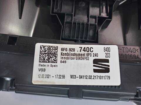 Foto 2ª: Cuadro de Instrumentos Seat Arona XPERIENCE PLUS 110CV 81KW [DLAA] (2021)