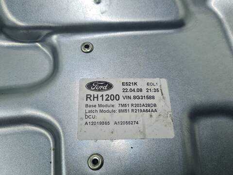 Foto 2ª: Elevalunas Eléctrico Delantero Derecho Ford Kuga TITANIUM 136CV 100KW [G6DG] (2008)