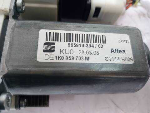 Foto 2ª: Elevalunas Manual Trasero Izquierdo Seat Altea FAMILY 105CV 77KW [BXE] (2008)