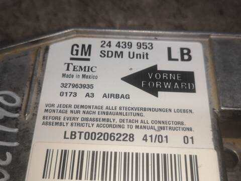Foto 1ª: Centralita Airbag Opel Corsa Z14XE (2001)