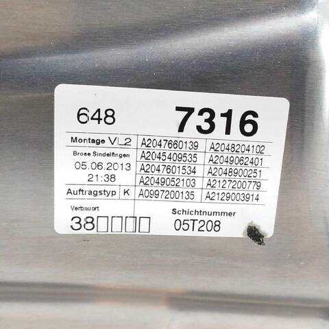 Elevalunas Eléctrico Delantero Izquierdo Mercedes Clase C 160 C 220 CDI 204.002)