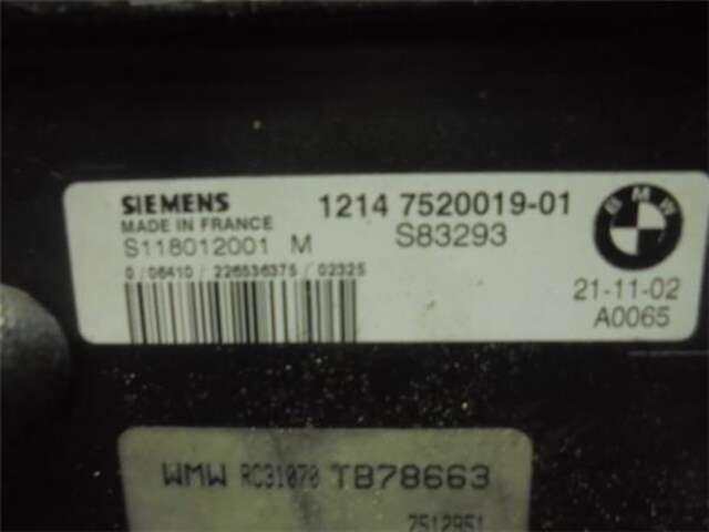 Foto 3ª: Centralita Motor ECU Mini Mini 1.6 COOPER [1.6 LTR. - 85 KW 16V CAT] [W10B16A]