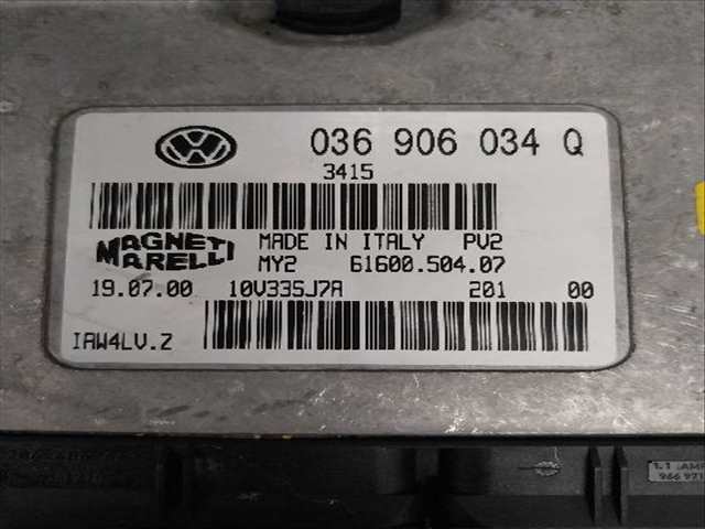 Foto 2ª: Centralita Motor ECU Audi A2 1.4 G G-AUA (2001)