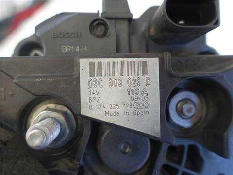 Foto 3ª: Alternador Audi A3 1.6 FSI AMBIENTE 115CV 85KW [BLP] (2005)