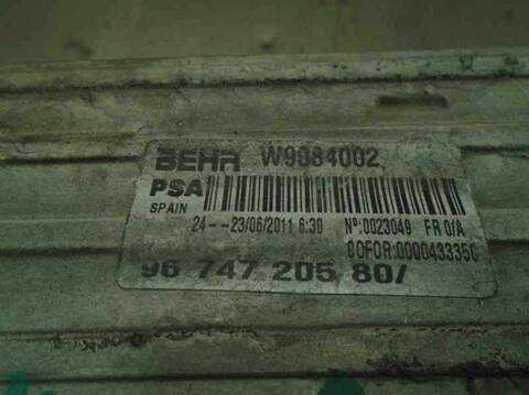 Foto 2ª: Intercooler Citroen C4 EXCLUSIVE PICASSO 150CV 110KW [RHB] (2011)