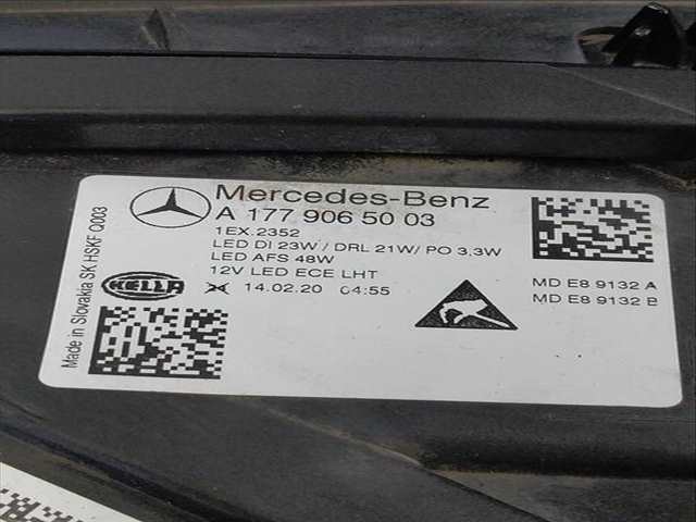 Faro Derecho Mercedes Clase A 140 M282 282 914 136 CV 100KW