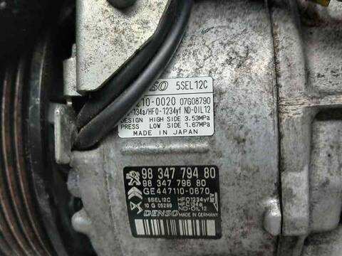 Foto 3ª: Compresor Aire Acondicionado Peugeot 3008 ALLURE PACK 131CV 96KW [YH01] (2023)