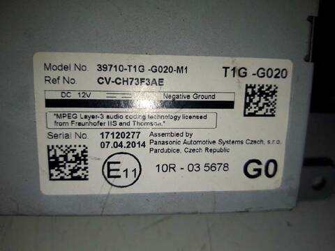 Foto 3ª: Pantalla Multifuncion Honda Crv ELEGANCE 4X2 120CV 88KW [N16A2] (2014)