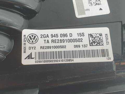 Foto 3ª: Piloto Trasero Derecho Volkswagen T-Roc LIFE (2021)