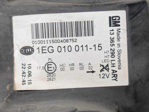Foto 3ª: Faro Izquierdo Opel Astra EXCELLENCE 110CV 81KW (2016)