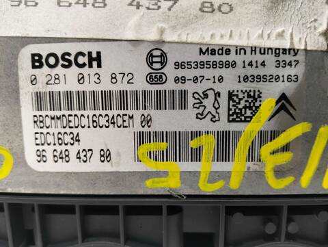 Foto 2ª: Centralita Motor ECU Citroen C4 COOL 1 16V HDI 90CV (2004)