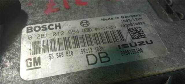 Centralita Motor ECU Opel Astra 1.7 CDTI