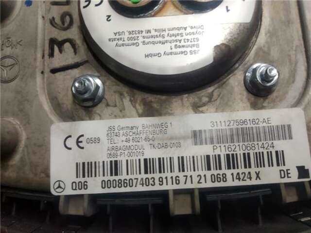 Foto 3ª: Airbag Delantero Izquierdo Mercedes Clase A 140 2.0 A 200 (169.033) [2.0 LTR. - 100 KW CAT] [M 266.960]