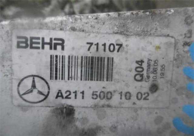 Foto 3ª: Intercooler Mercedes Clase E 180 2.2 E 220 CDI (211.006) [2.2 LTR. - 110 KW CDI CAT] [OM 646.961]