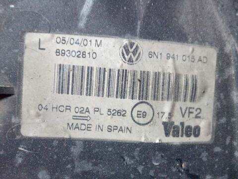 Foto 3ª: Faro Izquierdo Volkswagen Polo CONCEPTLINE BERLINA 60CV 44KW [AUD] (2001)