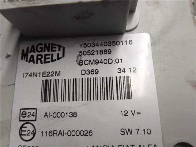 Foto 3ª: Caja Reles Fusibles Alfa Romeo Giulietta 1.6 JTDM [940 A3.000]