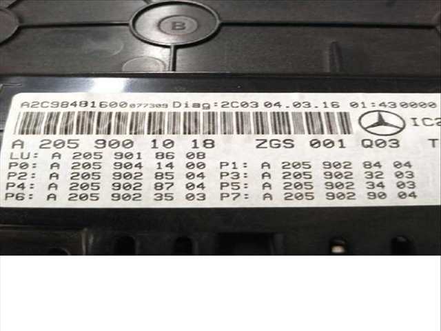 Cuadro de Instrumentos Mercedes Clase C 160 C 220 BLUETEC - D 205.002 205.004) 170CV